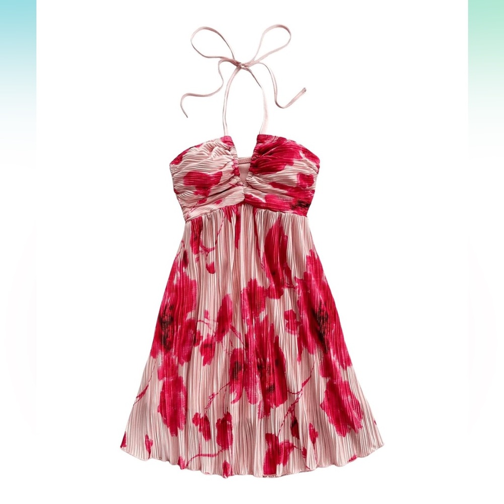 Floral Halter Dress